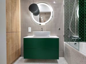 meble lazienkowe butelkowa zielen