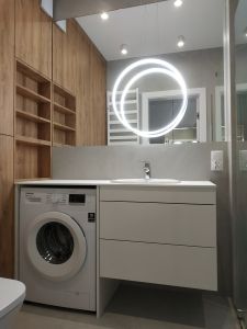 meble lazienkowe dab odwieczny blat kompaktowy